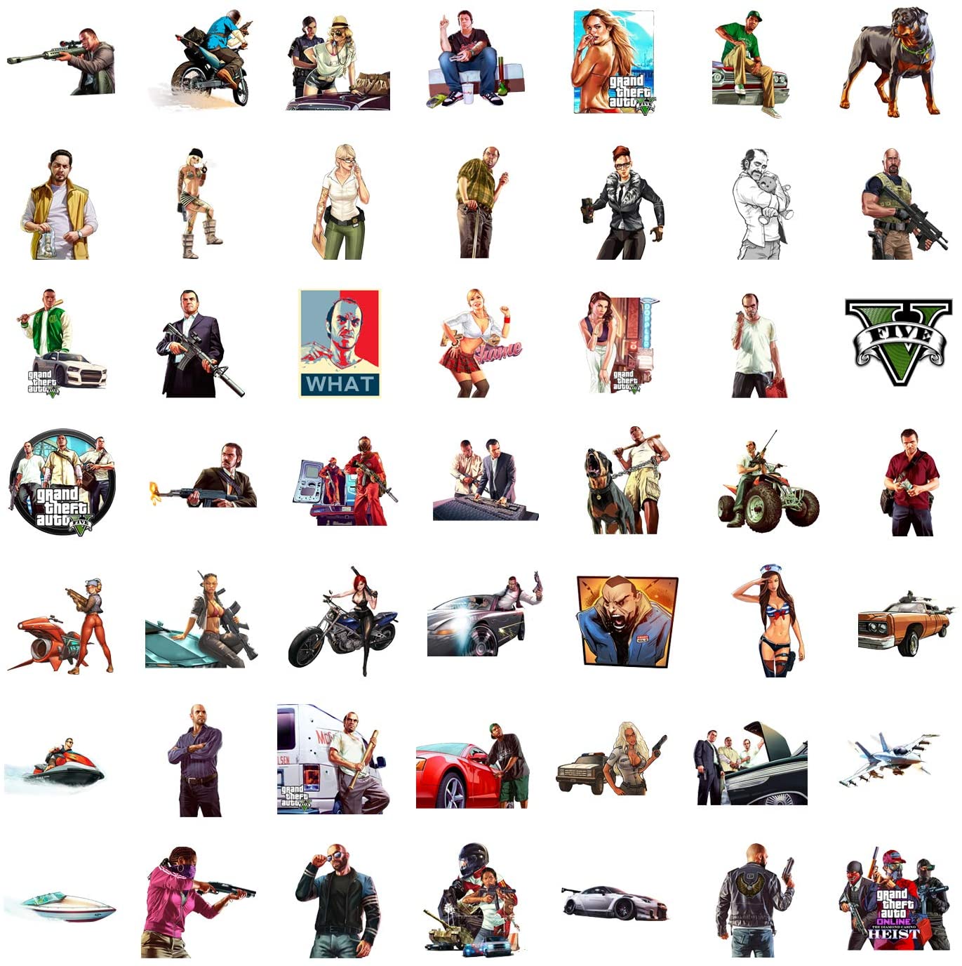 Stickers for Grand Theft Auto Games